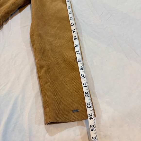 Tommy Hilfiger Womens Tan Corduroy Blazer Elbow Patches 3 Button Jacket Size 6 - Picture 8 of 11